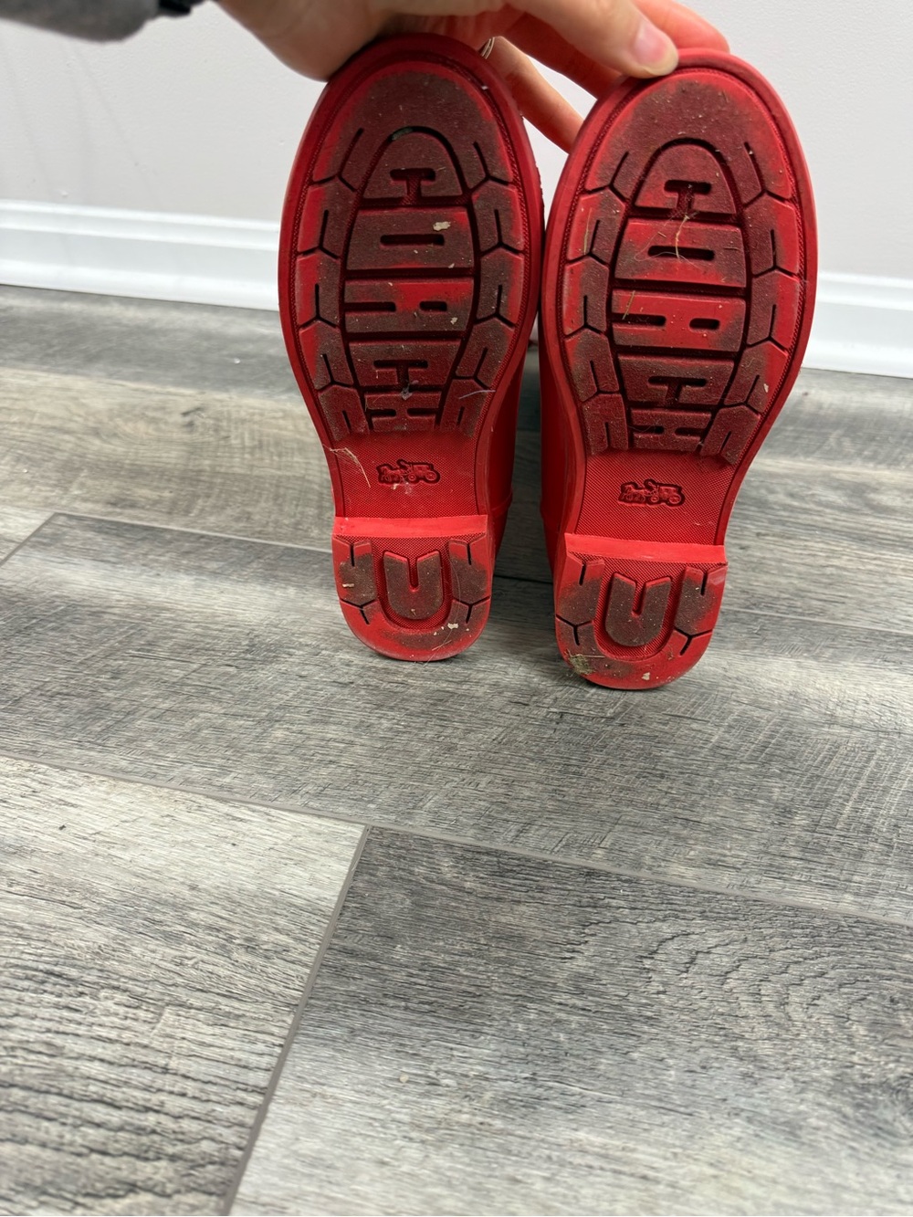 Coach Red Rain Boots - Picture 12 of 15
